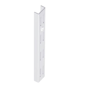 WALL UPRIGHT DOUBLE 500MM/20" 2-PC WHITE
