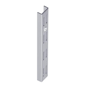 WALL UPRIGHT DOUBLE 500MM/20" 2-PC SILVER