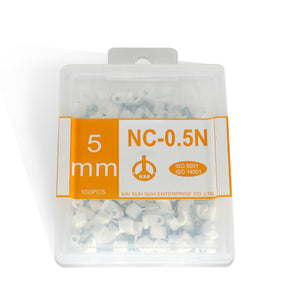 NAIL CABLE CLIP 1/2" 100-PC WHITE