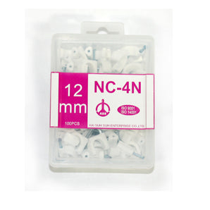 NAIL CABLE CLIP 4" 100-PC WHITE