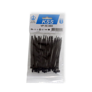 CABLE TIE CV-100 4" 50-PC BLACK