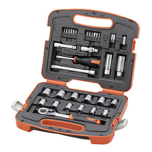SOCKET SET 33-PC 1/4" 3/8" DR