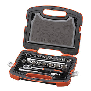 SOCKET SET 23-PC 1/2" DR