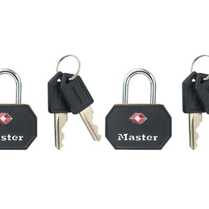 METAL PADLOCK  with BLACK COVER 2 KEYED ALIKE 35MM