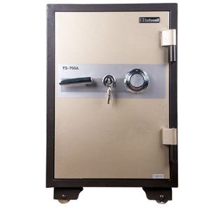 MECH SAFE FIREPROOF 770X500X530MM H. GRY