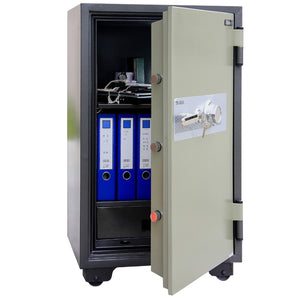 MECHANICAL SAFE FIREPROOF 990X600X610MM HAZE GRY