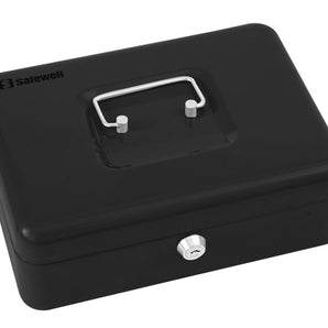 CASH BOX KEYED 90X250X180MM BLACK