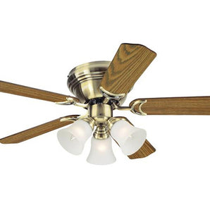 CEILING FAN CONTEMPRA TRIO 5-BLD 42" ANTIQUE BRASS
