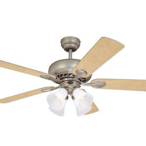 CEILING FAN SWIRL 5-BLD 52" BRUSHED PEWTER
