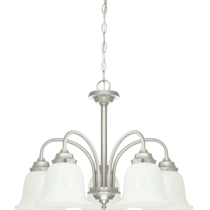 LIGHT FIXTURES HARWELL 5-LT CHANDELIER BRUSHED NICKEL