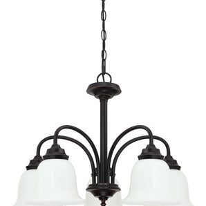 LIGHT FIXTURES HARWELL 5-LT CHANDELIER AMB. BRONZE