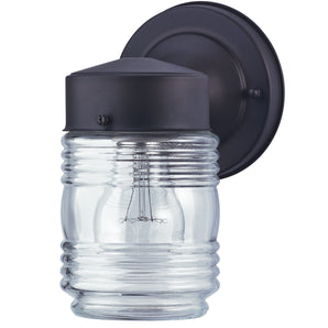 LIGHT FIXTURES JELLY JAR 1-LT WM OIL R. BRONZE