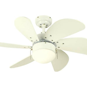 CEILING FAN TURBO SWIRL 6-BLD 30" WHITE