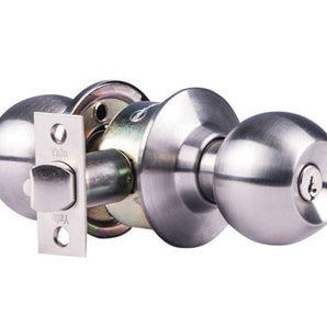 KNOBSET ENTRANCE CAROLINA SATIN STAINLESS STEEL