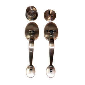 HANDLESET ENTRANCE DOUBLE HANDLE ANTIQUE COPPER