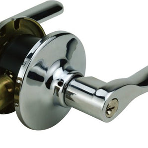 LEVERSET ENTRANCE LEFT-HANDED SATIN CHROME