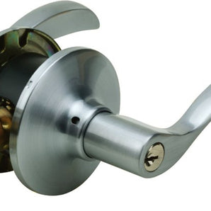 LEVERSET ENTRANCE RIGHT-HANDED SATIN CHROME