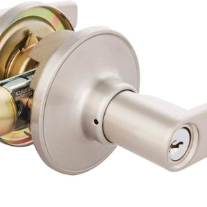 LEVERSET TUBULAR ENTRY SATIN NICKEL