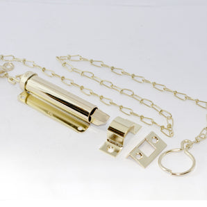 CHAIN BOLT BRIGHT BRASS 4 INCHES