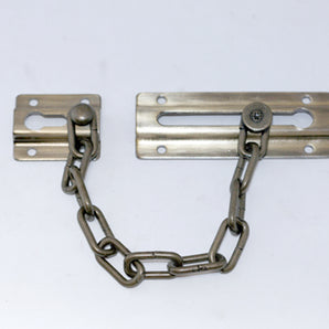 DOOR CHAIN SECURITY ANTIQUE BRASS