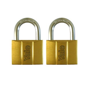 PADLOCK BRASS 50MM 25MM SHACKLE 2PC KA