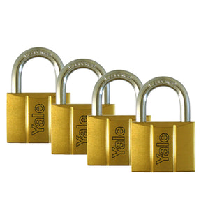 PADLOCK BRASS 50MM 25MM SHACKLE 4PC KA