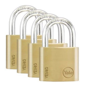 PADLOCK BRASS 60MM 32MM SHACKLE 4PC KA