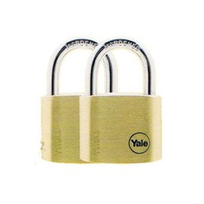 PADLOCK BRASS 41MM 22MM SHACKLE 2PC KA