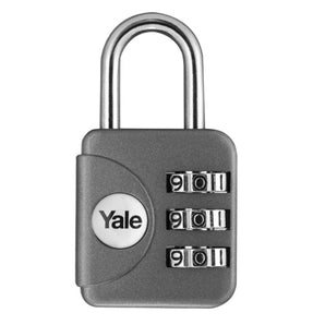 PADLOCK COMBI 3-DIGIT 28MM ZINC GRY