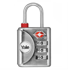 PADLOCK TSA COMBI 3-DIGIT 32MM SILVER